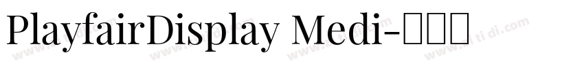 PlayfairDisplay Medi字体转换